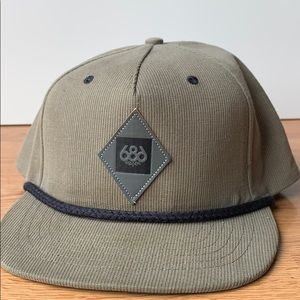 Tan corduroy 686 enterprises snapback hat